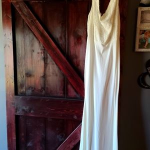 White dress with train